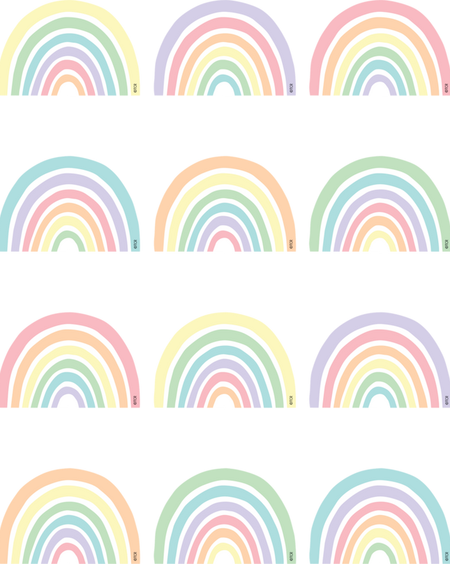 MINI ACCENTS PASTEL POP RAINBOWS