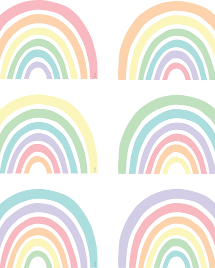 ACCENTS PASTEL POP RAINBOWS