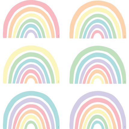 ACCENTS PASTEL POP RAINBOWS