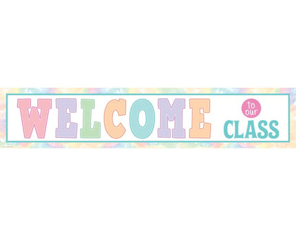 BANNER PASTEL POP WELCOME TO OUR CLASS