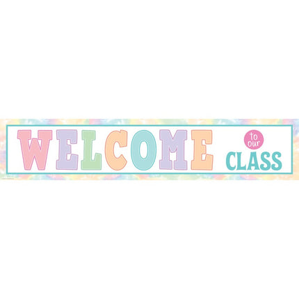 BANNER PASTEL POP WELCOME TO OUR CLASS