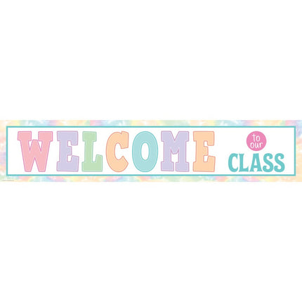 BANNER PASTEL POP WELCOME TO OUR CLASS
