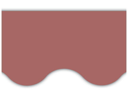 BORDE DEEP ROSE SCALLOPED