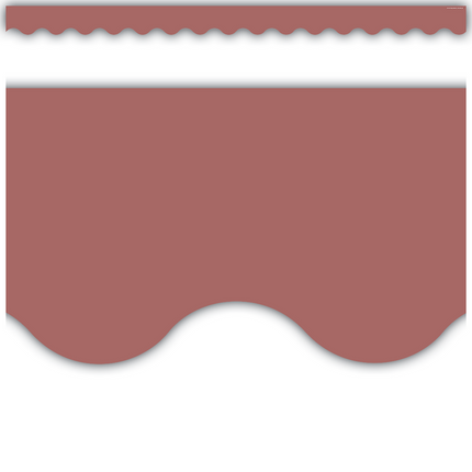 BORDE DEEP ROSE SCALLOPED