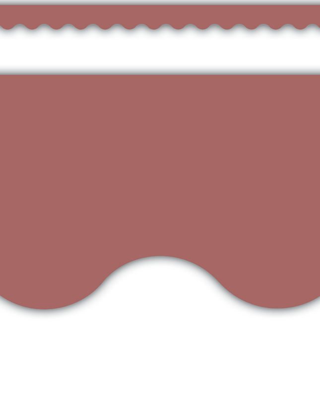 BORDE DEEP ROSE SCALLOPED