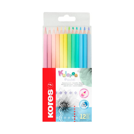 COLORES PASTEL KORES DE 12 UND