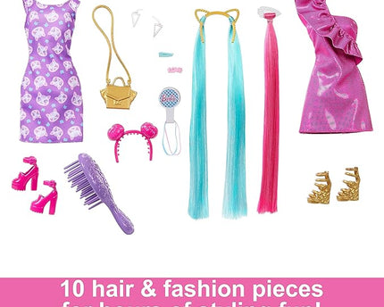 JUGUETE BARBIE HAIR RAINBOW DOLL