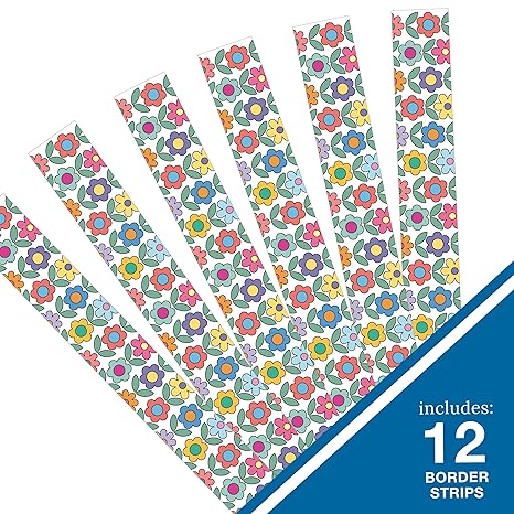 BORDERS FLOWERS STRAIGHT