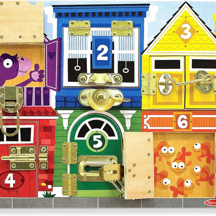 JUEGO DE MADERA CON PESTILLOS LATCHES BOARD