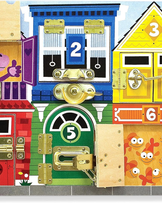 JUEGO DE MADERA CON PESTILLOS LATCHES BOARD