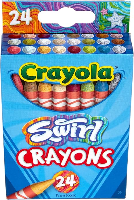 CRAYONES SWIRL CRAYONS RAINBOW CRAYOLA 24PZ