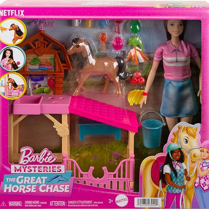 JUGUETE BARBIE MYSTERIES THE GREAT HORSE CHASE PONY & ACESSORIES
