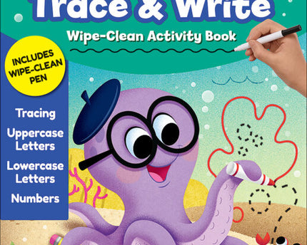 PRE-K TRACE & WRITE WIPE-CLEAN ACTIVITY BOOK