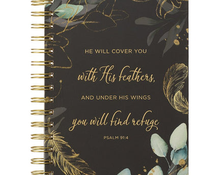 DIARIO FEATHERS HE WILL COVER YOU PSALM 91:4