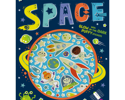 LIBRO SPACE GLOW IN THE DARK ACTIVITY BOOK