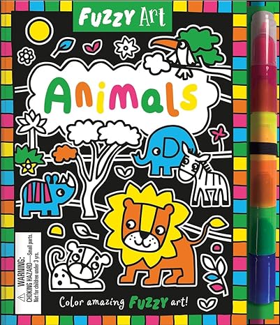 LIBRO FUZZY ART ANIMALS