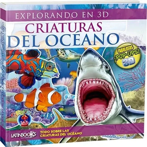LIBRO CARRUSEL CRIATURAS DEL OCEANO 3D