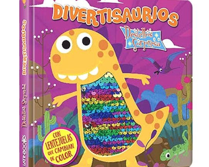LIBRO DESTELLOS SORPRESA, DIVERTISAURIOS
