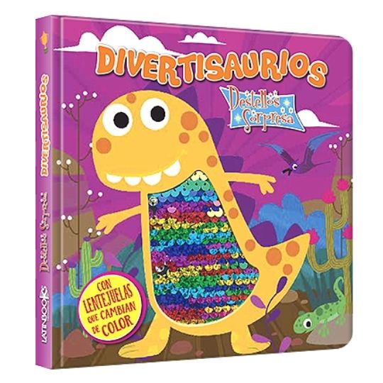 LIBRO DESTELLOS SORPRESA, DIVERTISAURIOS
