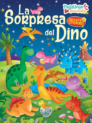 LIBRO PEGATINAS DIVERTIDAS LA SORPRESA DEL DINO