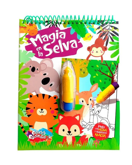 LIBRO COLORES ESCONDIDOS MAGIA EN LA SELVA