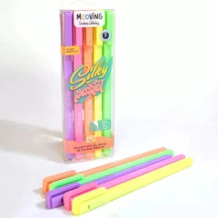 BOLIGRAFOS SILKY PASTEL MOOVING 5PC