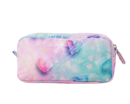 CARTUCHERA GLITTER CORAZONES TOTTO