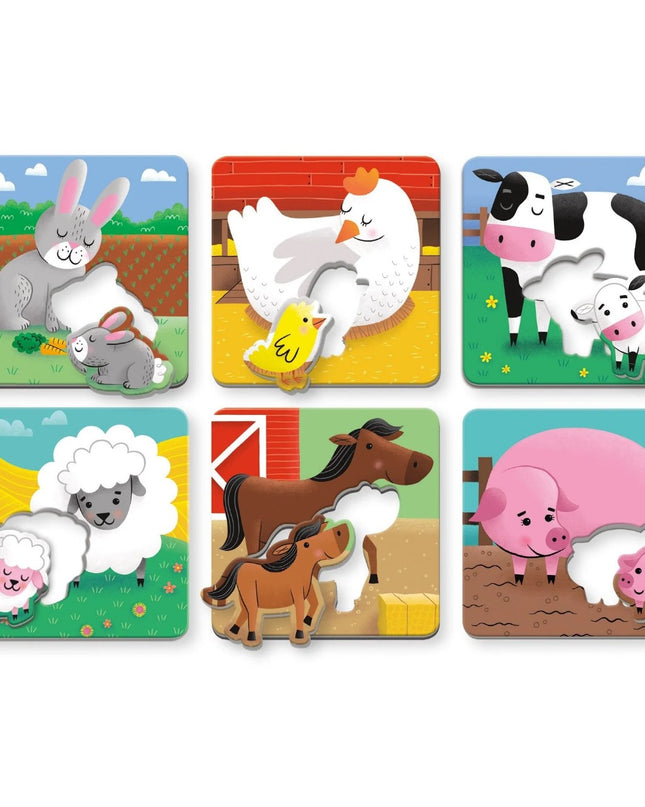 ROMPECABEZAS FARM BABIES I LOVE YOU SET 6UND