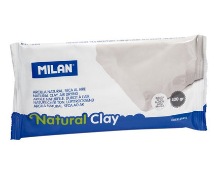 ARCILLA NATURAL BLANCA 400GR MILAN