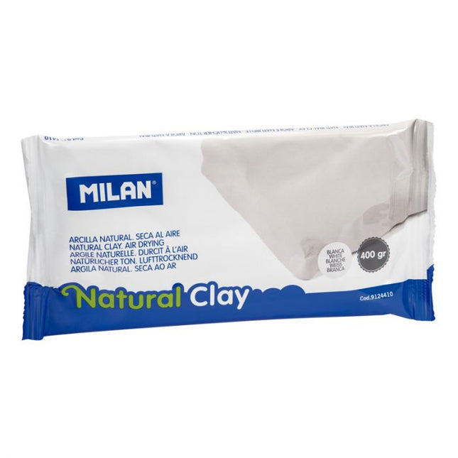 ARCILLA NATURAL BLANCA 400GR MILAN