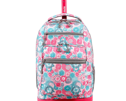 MOCHILA J WORLD C/ RODOS SUNDANCE BLUE RASPBERRY