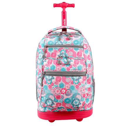 MOCHILA J WORLD C/ RODOS SUNDANCE BLUE RASPBERRY