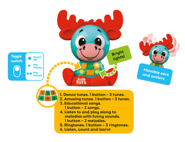 JUGUETE MUSICAL BABYKINS MOOSE