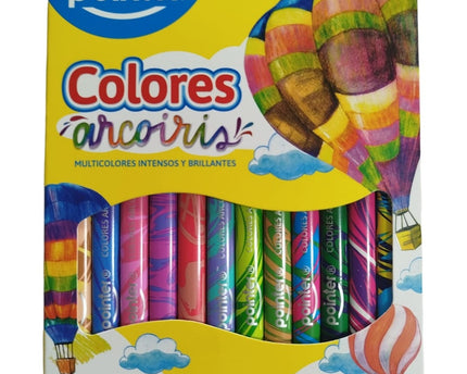 COLORES JUMBO ARCOIRIS 12 PC