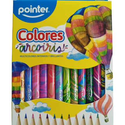 COLORES JUMBO ARCOIRIS 12 PC