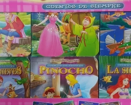 LIBRO MI PEQUEÑA BIBLIOTECA CUENTOS DE SIEMPRE X 6T