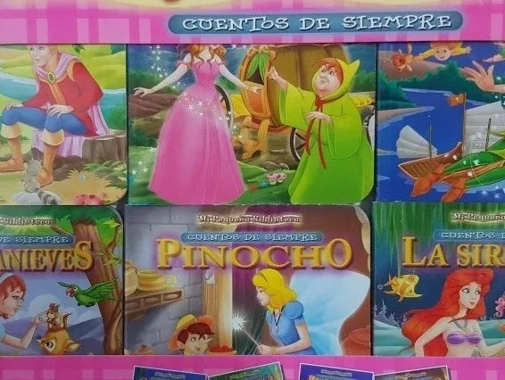 LIBRO MI PEQUEÑA BIBLIOTECA CUENTOS DE SIEMPRE X 6T