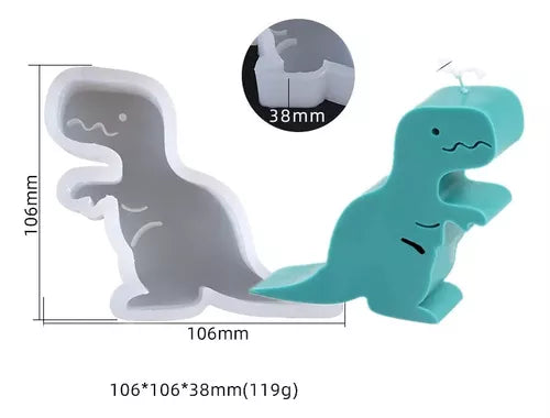 MOLDE DE SILICON DINOSAURIO