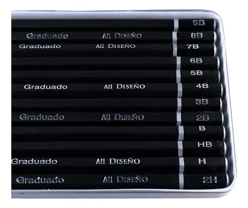 LAPIZ GRAFITO GRADUADO 12 UND.