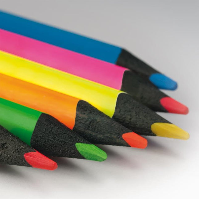 COLORES FLUORESCENTE 6 UNID MILAN