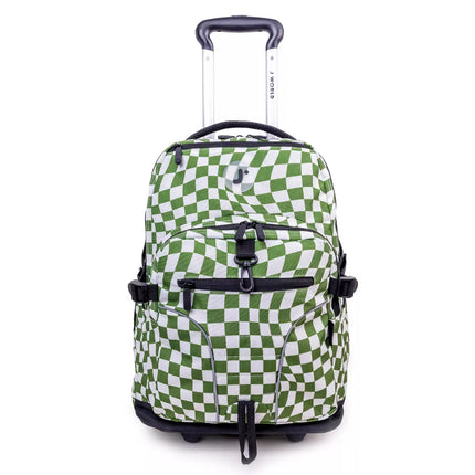 MOCHILA J WORLD C/RODOS LUNAR MATCHA CHECKERS