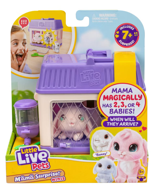JUGUETE LITTLE LIVE PETS MAMA SURPRISE MINIS PLAYSET BUNNY
