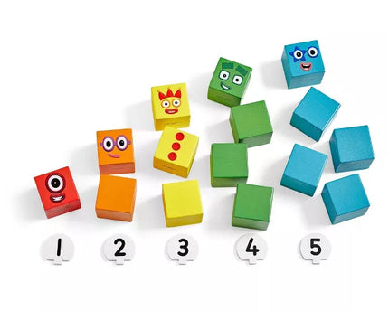 BLOQUES DE MADERA NUMBERBLOCKS ONE TO FIVE