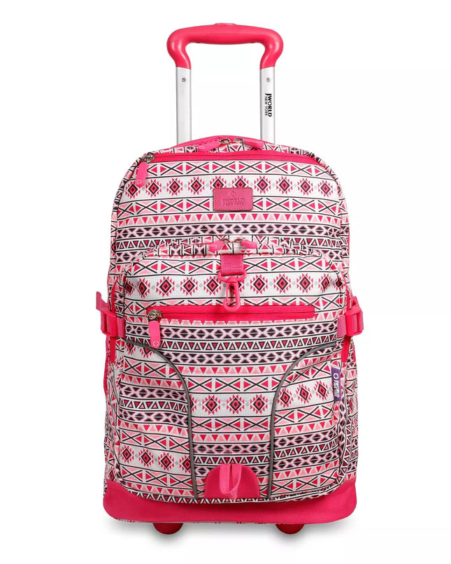 MOCHILA J WORLD C/ RODOS LUNAR SKANDY PINK