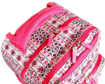 MOCHILA J WORLD C/ RODOS LUNAR SKANDY PINK