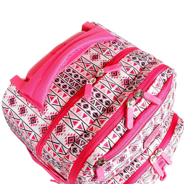 MOCHILA J WORLD C/ RODOS LUNAR SKANDY PINK