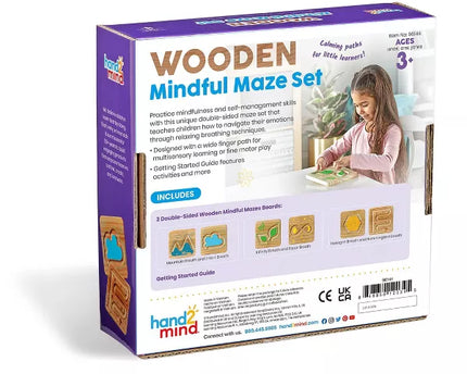 JUEGO WOODEN MINDFUL MAZE SET
