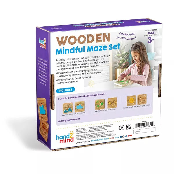 JUEGO WOODEN MINDFUL MAZE SET