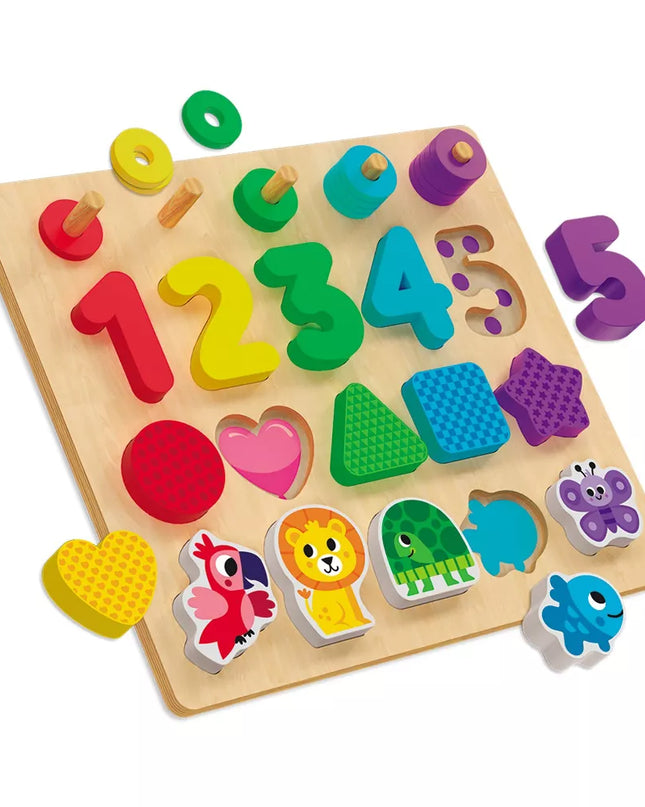JUGUETE STACK & SORT BOARD COLOURFUL MATHS