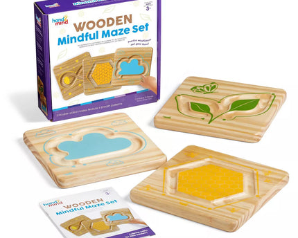 JUEGO WOODEN MINDFUL MAZE SET